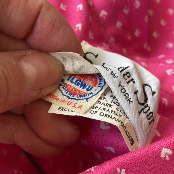 Vintage 1970s Schrader Sport  geometric Dot shirt Dress 14 16 - Picture 13 of 13